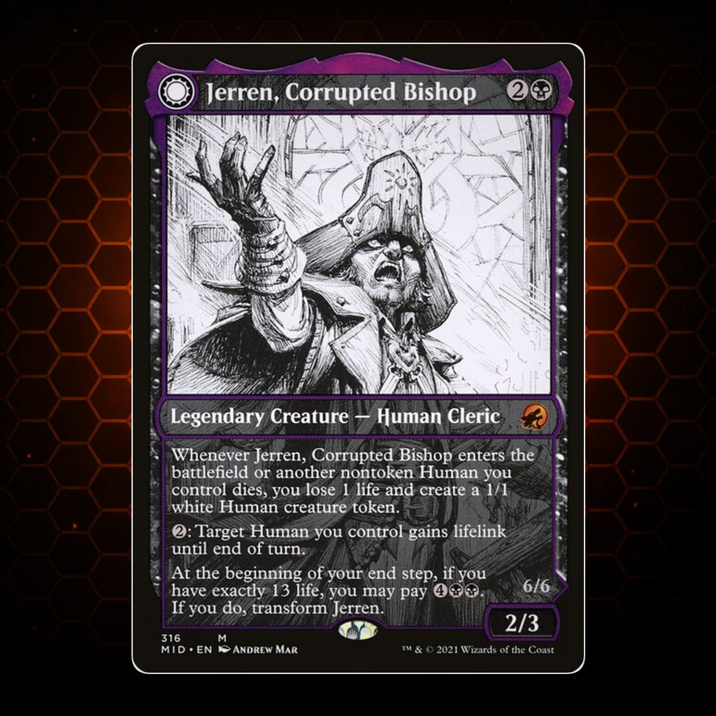 Jerren, Corrupted Bishop // Ormendahl, the Corrupter Innistrad: Midnight Hunt product image