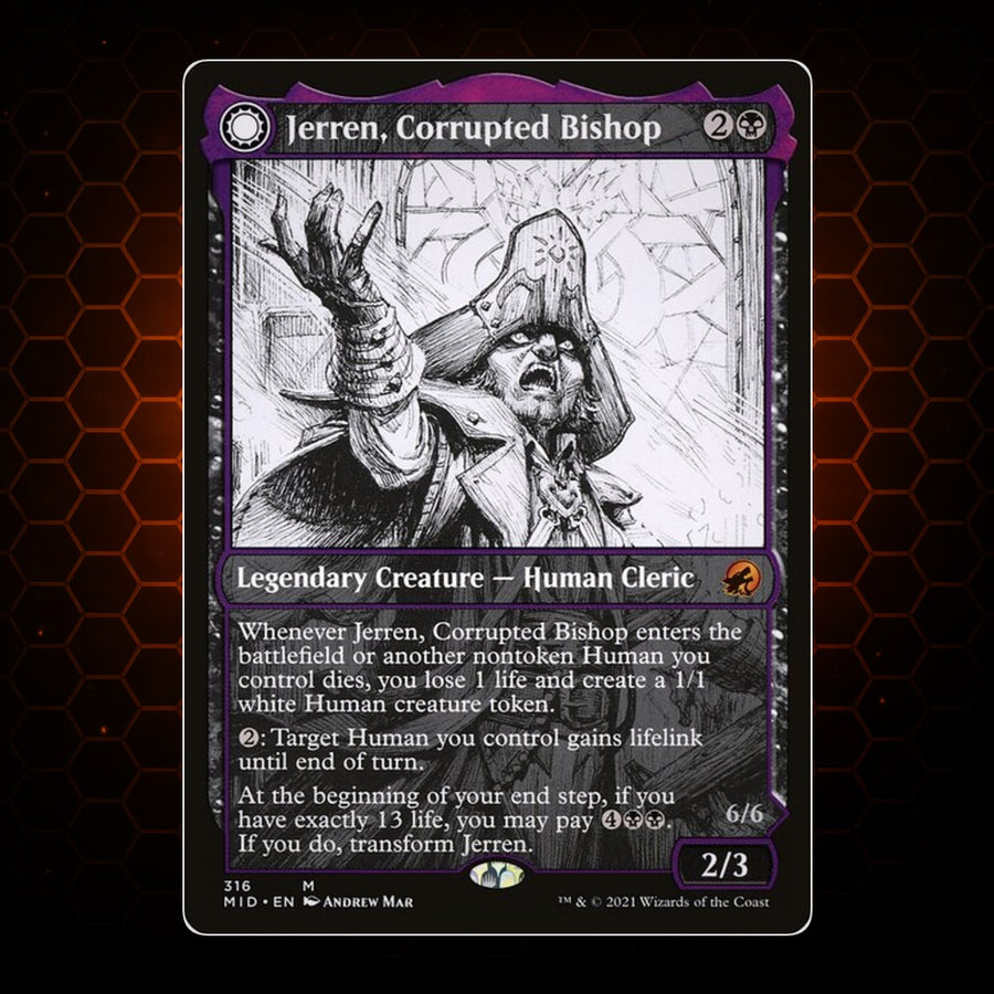 Jerren, Corrupted Bishop // Ormendahl, the Corrupter Innistrad: Midnight Hunt product image