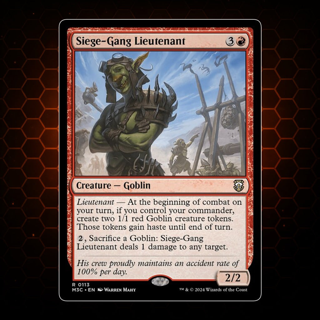 Siege-Gang Lieutenant Modern Horizons 3 Commander product image