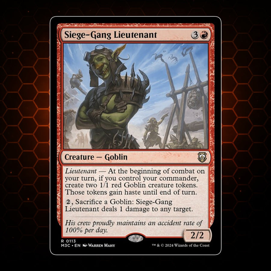 Siege-Gang Lieutenant Modern Horizons 3 Commander product image