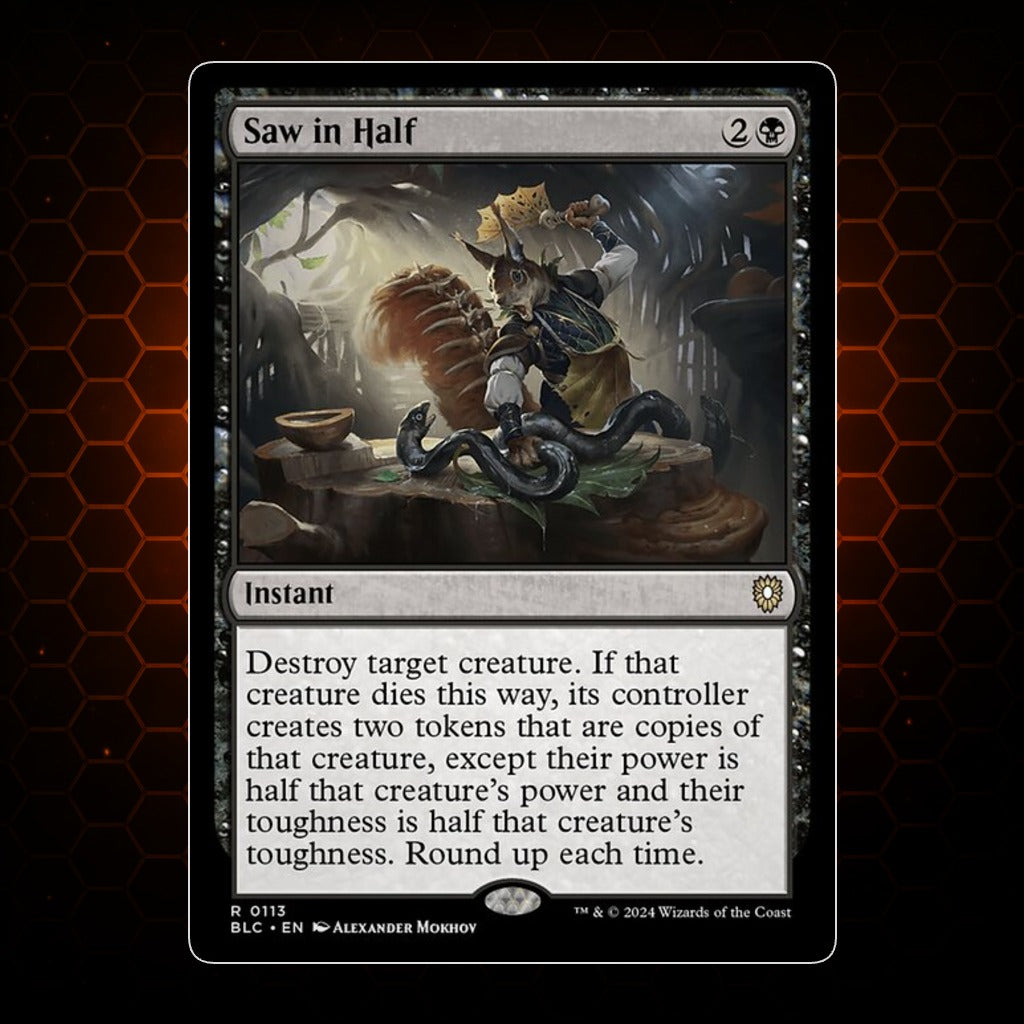 Saw in Half Bloomburrow Commander product image