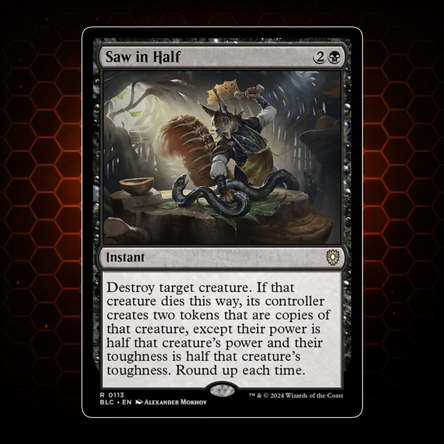 Saw in Half Bloomburrow Commander product image