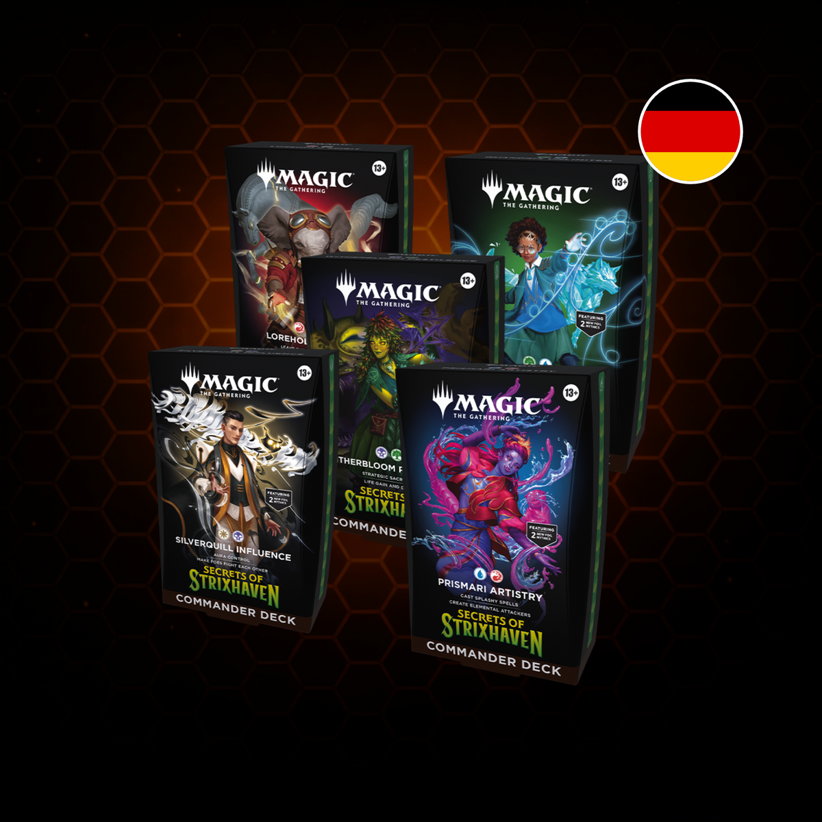 Secrets of Strixhaven - Commander Deck Set (5 Decks) - DE